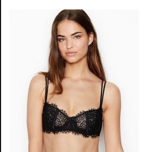 NWT Victoria’s Secret Dream Angels Wicked Unlined Lace-up Balconette Bra 38B